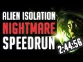 Nightmare All Missions SpeedRun 2 44 56 Alien Isolation