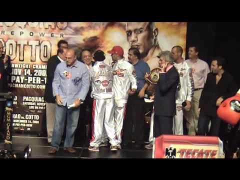 Manny Pacquiao vs. Miguel Cotto Weigh-in @ FightFan.com!