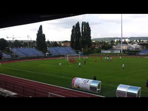 CFA 3e journée Entente SSG - AS Beauvais coup franc Ribadeira arrêt Pinoteau 34e