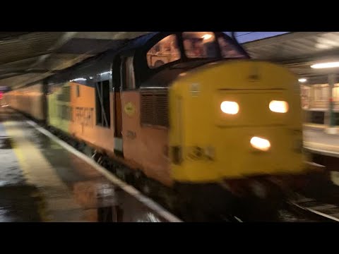 Class 37254 ‘Cardiff canton’ giving absolute helfire past Preston on a UTU test train