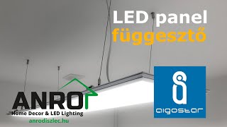 Videó: LED panel függesztődrót (Aigostar) kicsomagolás - összeszerelés