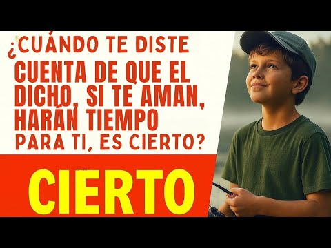 When did you realize that the saying, if they love you, they'll make time for you, is true?