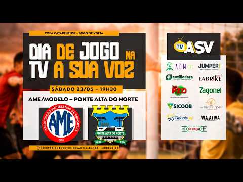 AME/MODELO x PONTE ALTA DO NORTE: Copa Catarinense 2026 – Jogo de volta