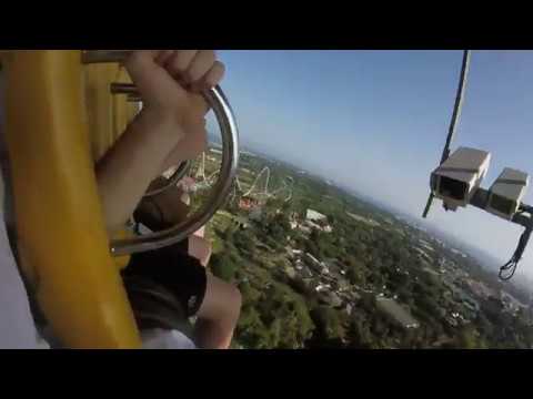 ⁶⁰fps 360 ft drop tower, Hurakan Condor PortAventura POV