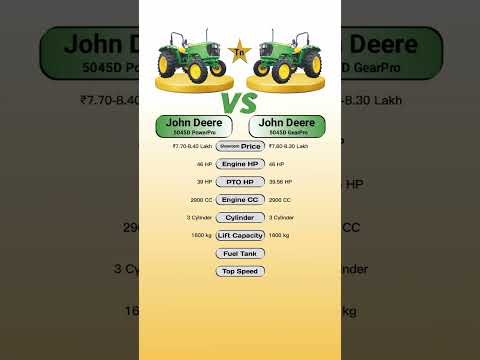 John Deere 5045D PowerPro Vs John Deere 5045D GearPro #technnu