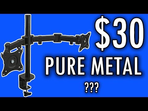 $30 PURE METAL MONITOR MOUNT! Mount-it Monitor Stand Review/Guide!