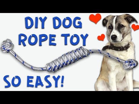 My Dog is so Happy Now! DIY Dog Rope Toy (Sail Knot)