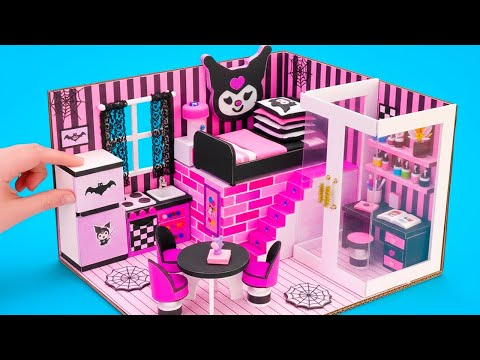 🏠 Kuromi’s Kawaii Dream House! 💜 Cardboard Build + DIY Blind Bags