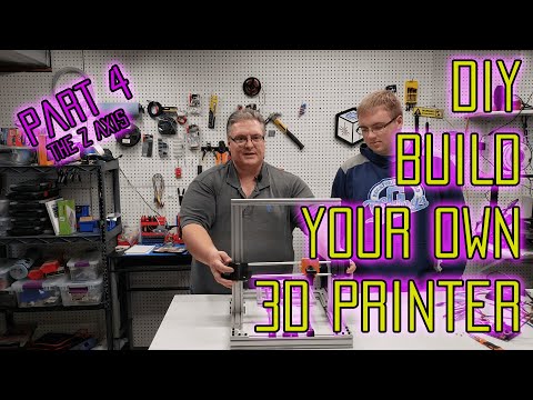 Build Your Own DIY 3D Printer Kit at home - Part 4 : The Z Axis