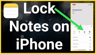 How To Lock Notes On iPhone