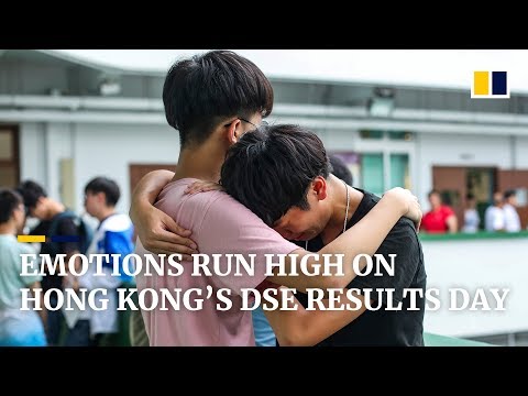 On Hong Kong’s DSE exam results day, emotions run high