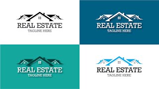 Real Estate Logo | Creative logo design in abode illustrator