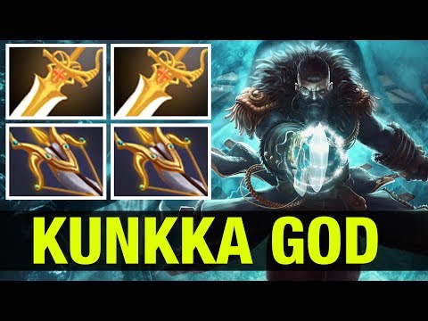THE KUNKKA GOD - !Attacker WITH 2 DIVINES AND 2 DAEDALUS - Dota 2
