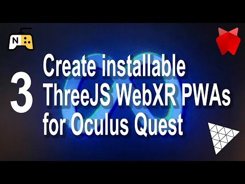 A WebXR PWA example for an Oculus Quest headset