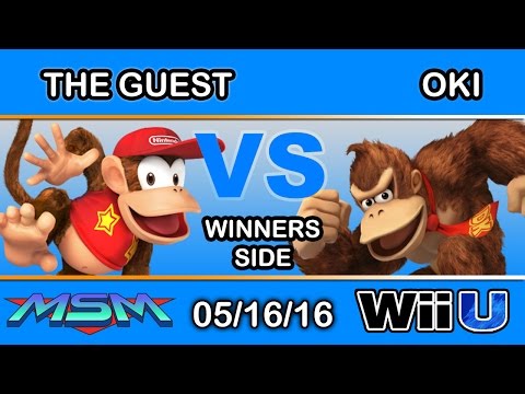 MSM 50 - The Guest (Diddy Kong) Vs. SCB | Oki (Donkey Kong) Winners Side - Smash Wii U