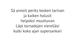 Laura Närhi - Supersankari, Instrumental guitar cover/Karaoke