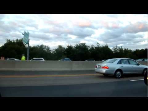 Barely Visible Rollover on the Highway