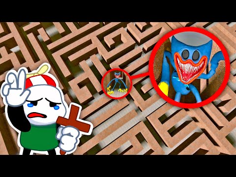 ATRAPADO CON HUGGY WUGGY EN UN LABERINTO