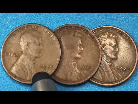 US 1925 Lincoln Penny - $200,000 Dollars For Best PDS Versions - United States Coin