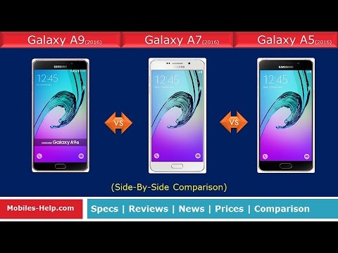 Samsung Galaxy A9 (2016) vs A7 (2016) vs A5 (2016) - Fast Comparison