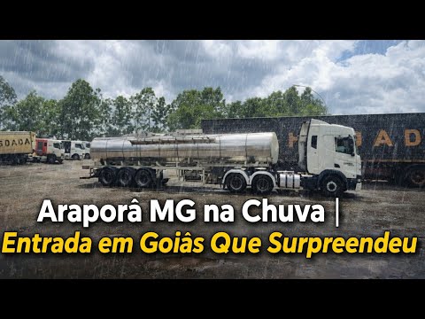 EP09/26 UMA PAUSA EM ARAPORÃ MG # ENTRANDO NO GOIÁS COM CHUVA ITUMBIARA É A PAISAGEM 