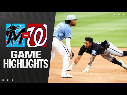 Marlins vs. Nationals Game Highlights (6/13/25) | MLB Highlights