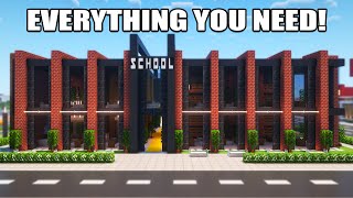 Minecraft: How To Build a SCHOOL - Tutorial #26