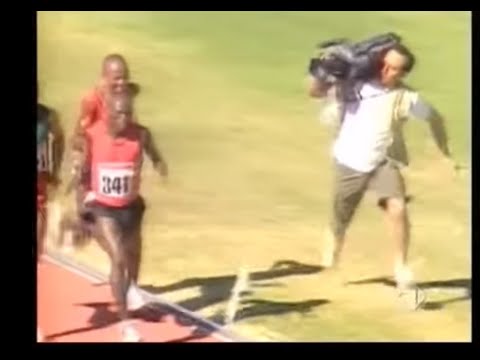the fastest cameraMan on earth even the runners cant catch him 1st place