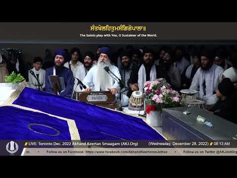 068 Bhai Harpreet Singh Jee Toronto at Toronto Dec  2022 Akhand Keertan Smaagam