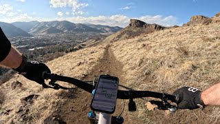 Olivine - Steep switchbacks and views above Golden - South Table - Colorado
