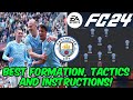 EA FC 24 - BEST MANCHESTER CITY Formation, Tactics and Instructions