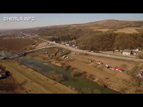 Gherla aerian Somes Baile Baita soseaua Dej - Cluj 2 03 2019