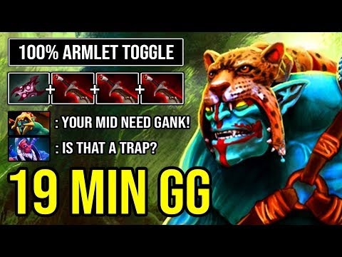 EPIC Pro Huskar MID Crazy Armlet Toggle 100% Destroyed Everyone - 19Min GG Aggressive Jump DotA 2