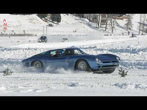 Thumbnail for 1967 Bizzarrini 5300 GT Strada - Startup & ICE driving - The ICE St. Moritz 2023 by Giotto Bizzarrini