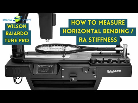 How To Measure Tennis Racket RA Stiffness or Horizontal Bending  | Wilson Baiardo Tune Pro |