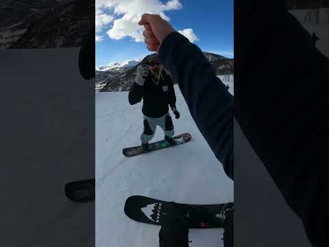 Cноуборд POV: You're in a snowboard race