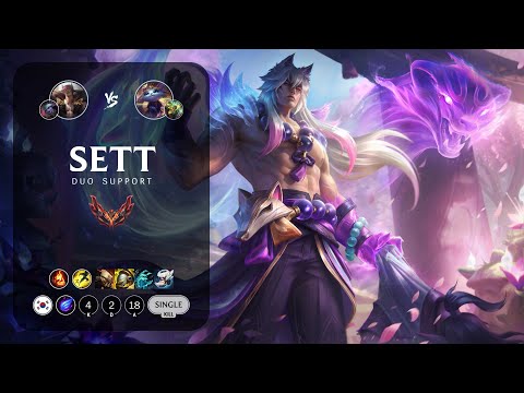 Sett Support vs Yuumi - KR Grandmaster Patch 13.5