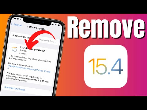 How To Remove iOS 15.4 Beta 2 Profile | How To Uninstall iOS 15.4 Beta 2 on iPhone & iPad