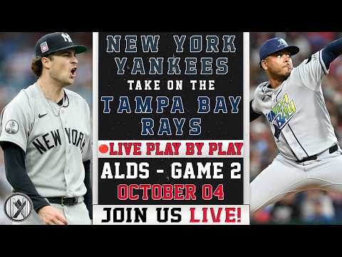 🔴 LIVE Yankees vs Rays | Cam Schlittler vs Freddy Peralta | ALDS Game 2