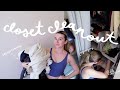 Decluttering My Tiny Nyc Closet Spring Clean My Wardrobe With Me