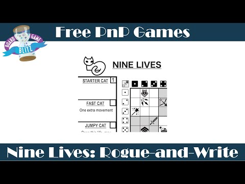 Board Game Blitz: Nine Lives: Rogue-and-Write Overview