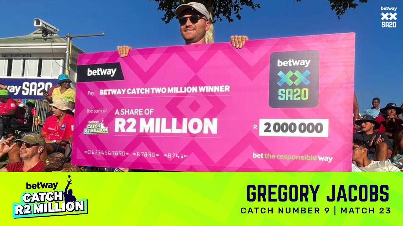 Betway Catch R2 Million | 9th Catch - Gregory Jacobs | Match 25: PRvDSG | Betway SA20