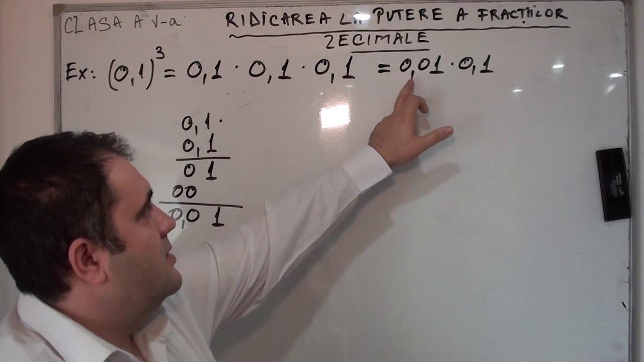 5 1 6 Ridicarea la putere a fractiilor zecimale