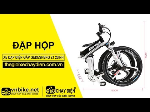 Đập hộp xe đạp điện gấp Gedesheng Z1 26inh