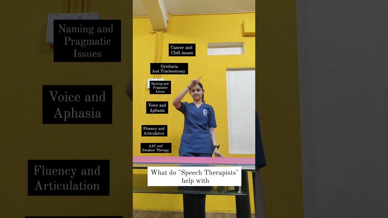 What All A Speech Therapist Can Do...!