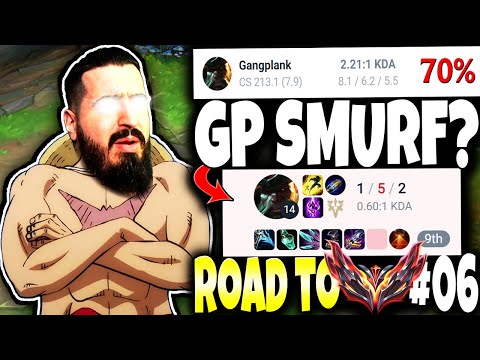 70% Win Rate Master Gangplank Smurf met the REAL PIRATE KING OF TOP LANE 🔥 Road to Grandmaster #06