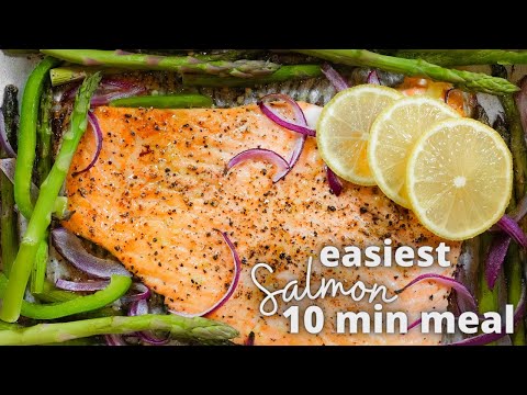 How To Make The EASIEST 10-Minute Salmon Meal! Quick and Easy One Pan Salmon Recipe