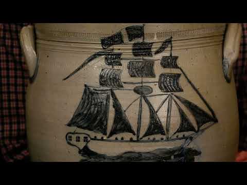 New Jersey Stoneware Ship Jar, circa 1820-1840 