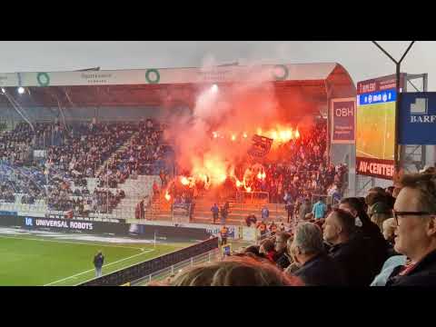 Esbjerg fB fans i Odense mot OB 26.10.2024