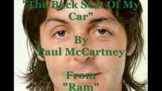 &quot;The Back Seat Of My Car&quot; By Paul McCartney